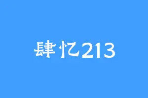 肆忆213