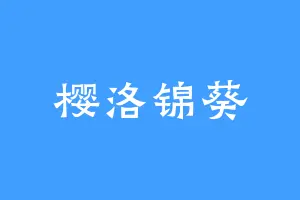 樱洛锦葵