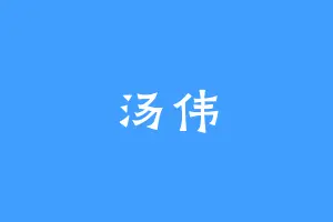汤伟