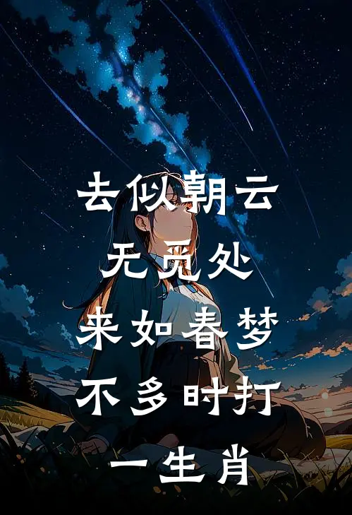 去似朝云无觅处,来如春梦不多时打一生肖