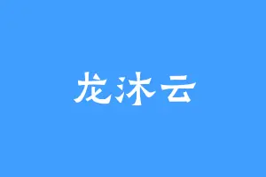 龙沐云