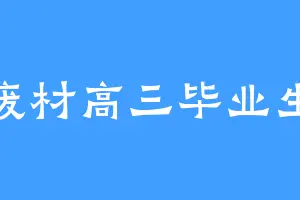 废材高三毕业生