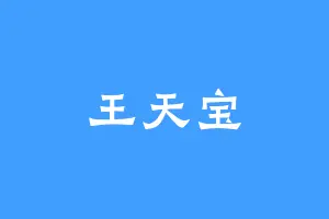 王天宝