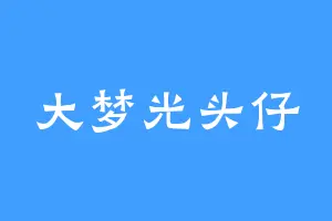 大梦光头仔