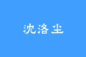 沈洛尘