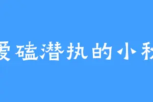 爱磕潜执的小秋